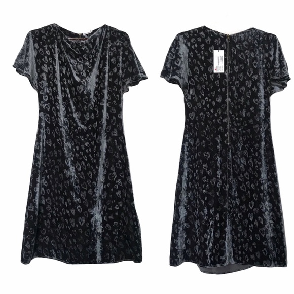 NEW Tomas Maier Velvet Heart Print Dress - Picture 1 of 11